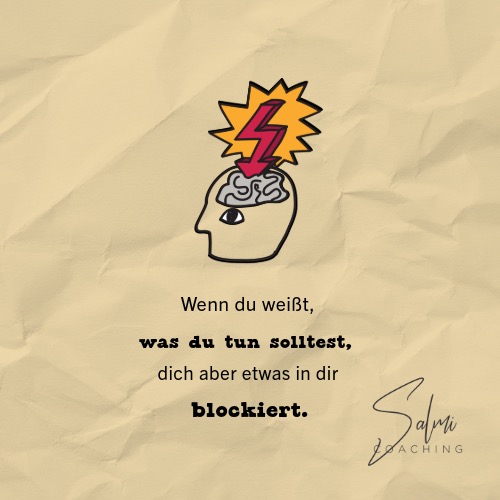 Eine Emotionale Blockade die Stress auslöst und Leistung verhindert. Coaching, Emotionsregulation & Coaching als Hilfe.
